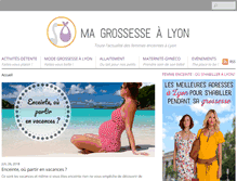 Tablet Screenshot of ma-grossesse-a-lyon.com